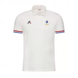 Polo Blanc France France Karaté Coq Sportif