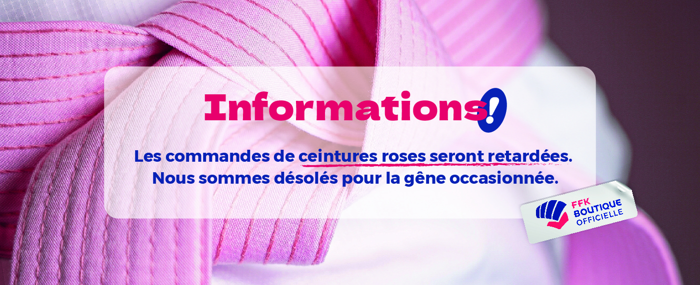 CEINTURE ROSE RETARD 